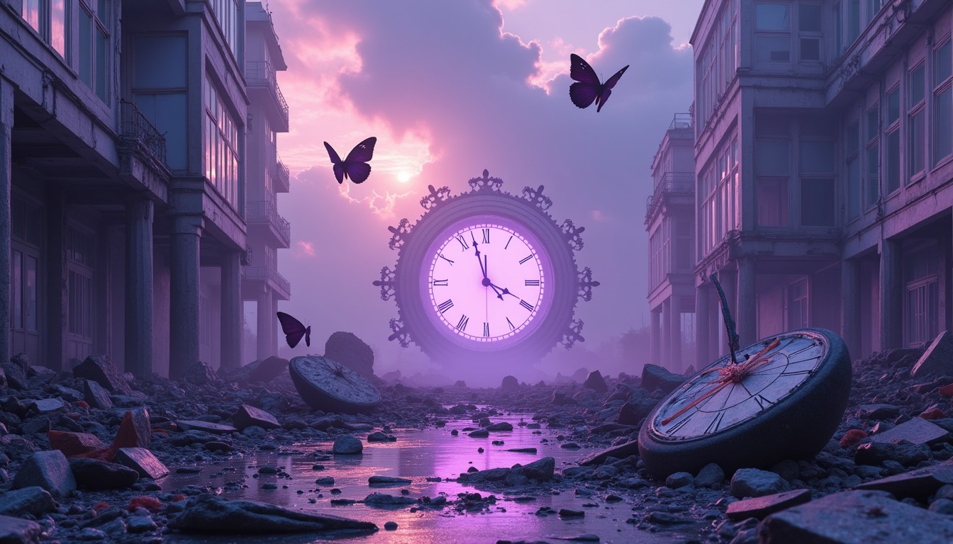 Download Time Stands Still Image - Surreal, Clockface, Butterflies ...