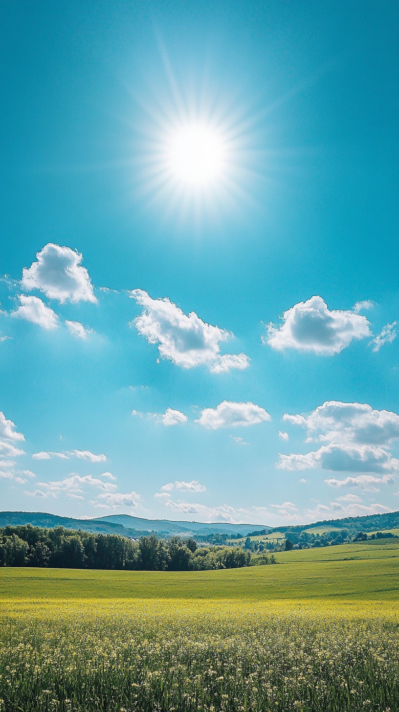 Free Sunny rural landscape Image - Sun, Field, Landscape | Download at ...