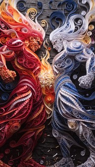 Paper Chain Fighting Free Paper Warriors Clash Image - Quilling, Paper, Art | Download at ...