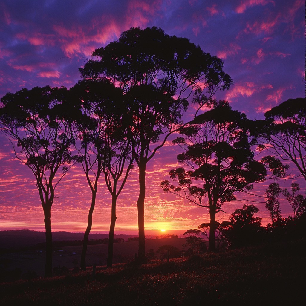 Free Sunset Silhouetted Trees Image - Sunset, Trees, Sky | Download at ...