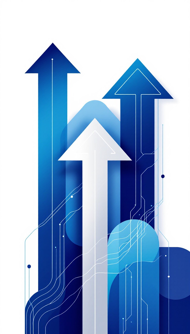 Free Rising Blue Arrows Image - Arrows, Growth, Progress | Download at ...