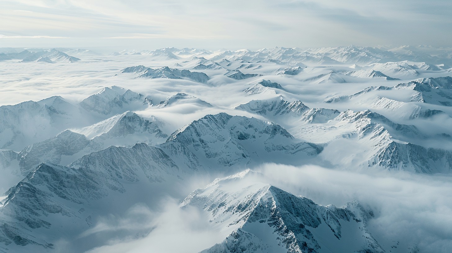 Free Snowy Mountain Peaks Image - Snow, Mountains, Clouds | Download at ...