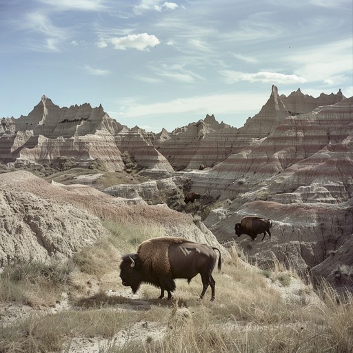 Free Bisons in Badlands Image - Bison, Badlands, Wildlife | Download at ...