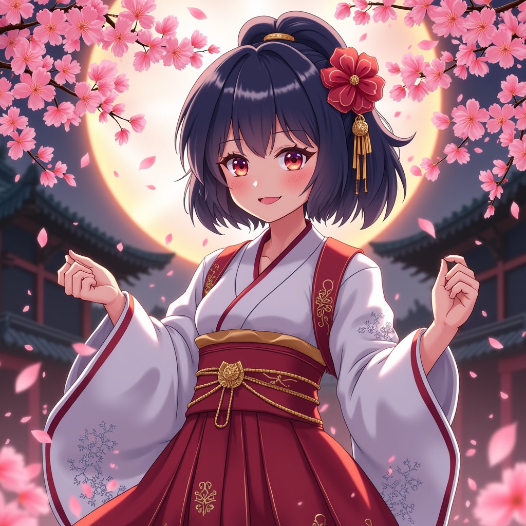 Free Cherry Blossom Elegance Image - Anime, Kimono, Sakura | Download ...