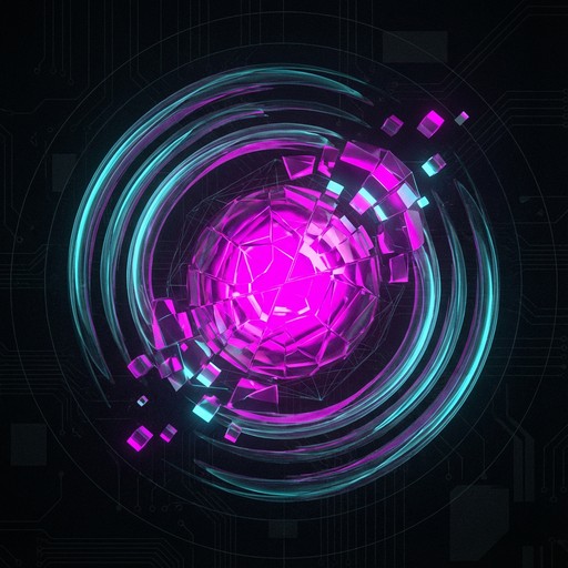 Free Glitched Digital Sphere Image - Sphere, Glitch, Magenta | Download ...