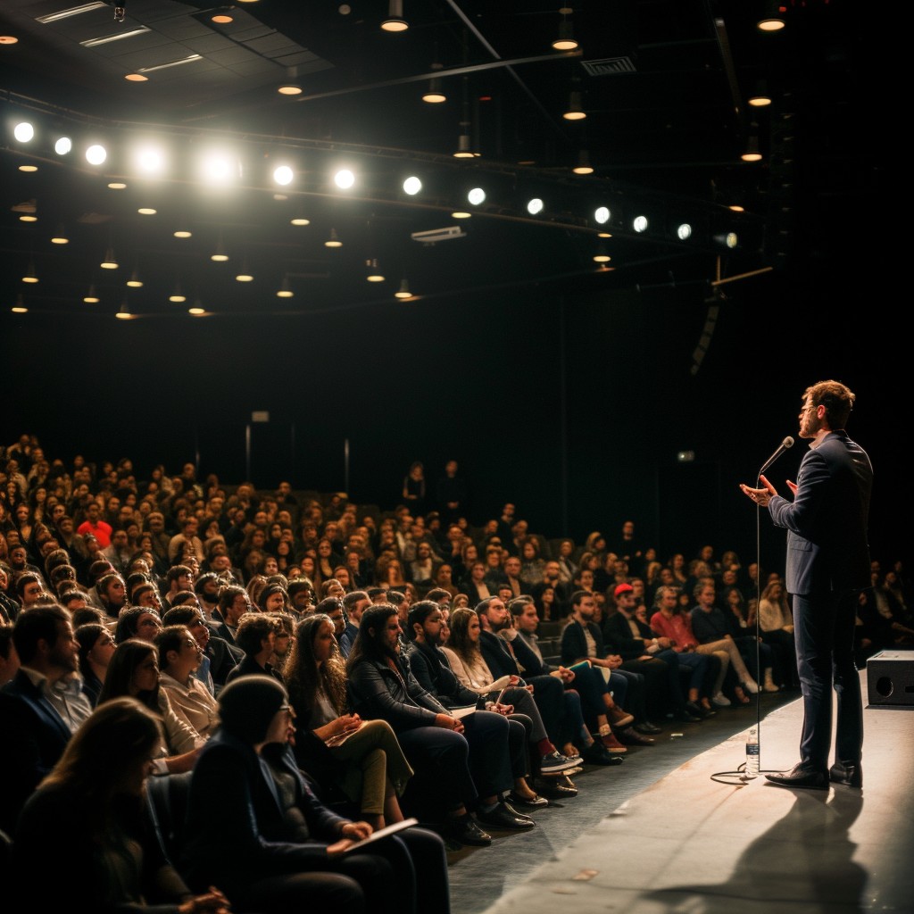 Free Speaker Engages Audience Image - Speaker, Audience, Auditorium ...