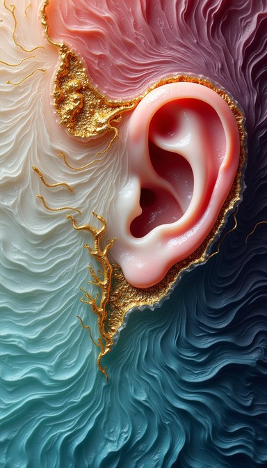 Translucent Ears Free Golden Ear Spiral Image - Ear, Spiral, Cochlear | Download at ...