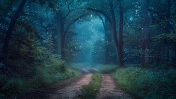 Free Enchanted Forest Path Image - Forest, Path, Fog | Download at ...