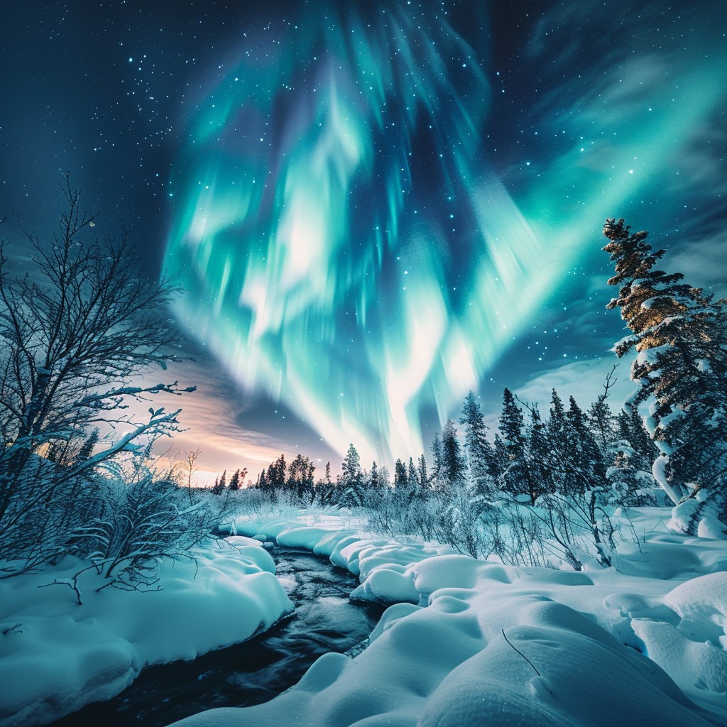 Free Aurora Winter Wonderland Image - Aurora, Borealis, Snow | Download ...