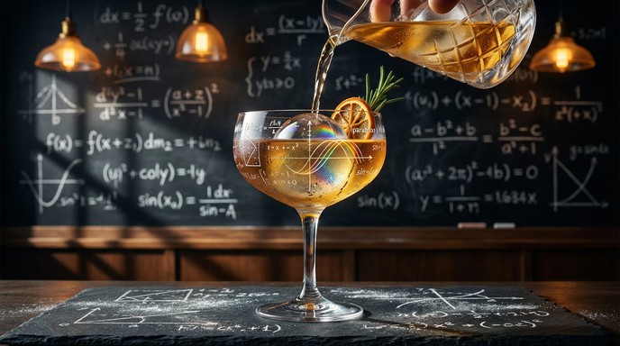 Free Geometry Meets Mixology Image - Mathematics, Beverage, Golden ...