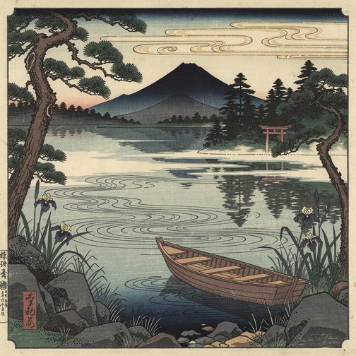 Free Rural Rice Farming Image - Ukiyo-e, Woodblock, Japanese | Download ...