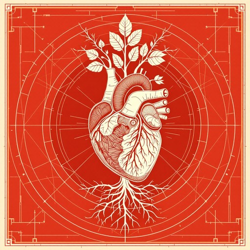 Free Botanical Heart Illustration Image - Heart, Botanical, Anatomy ...
