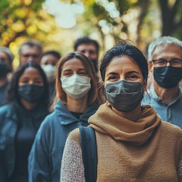 Masks Joined Free Group wearing masks Image - Autumn, Masks, Group | Download at ...