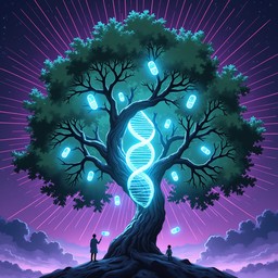 Free DNA Tree Magic Image - Tree, Dna, Helix | Download at StockCake