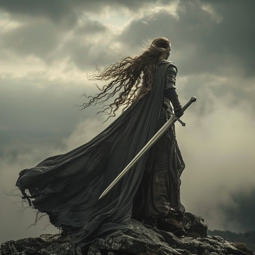 Free Warrior on Mountain Image - Warrior, Mountain, Woman