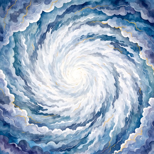 Free Storm's Peaceful Center Image - Watercolor, Storm, Hurricane ...