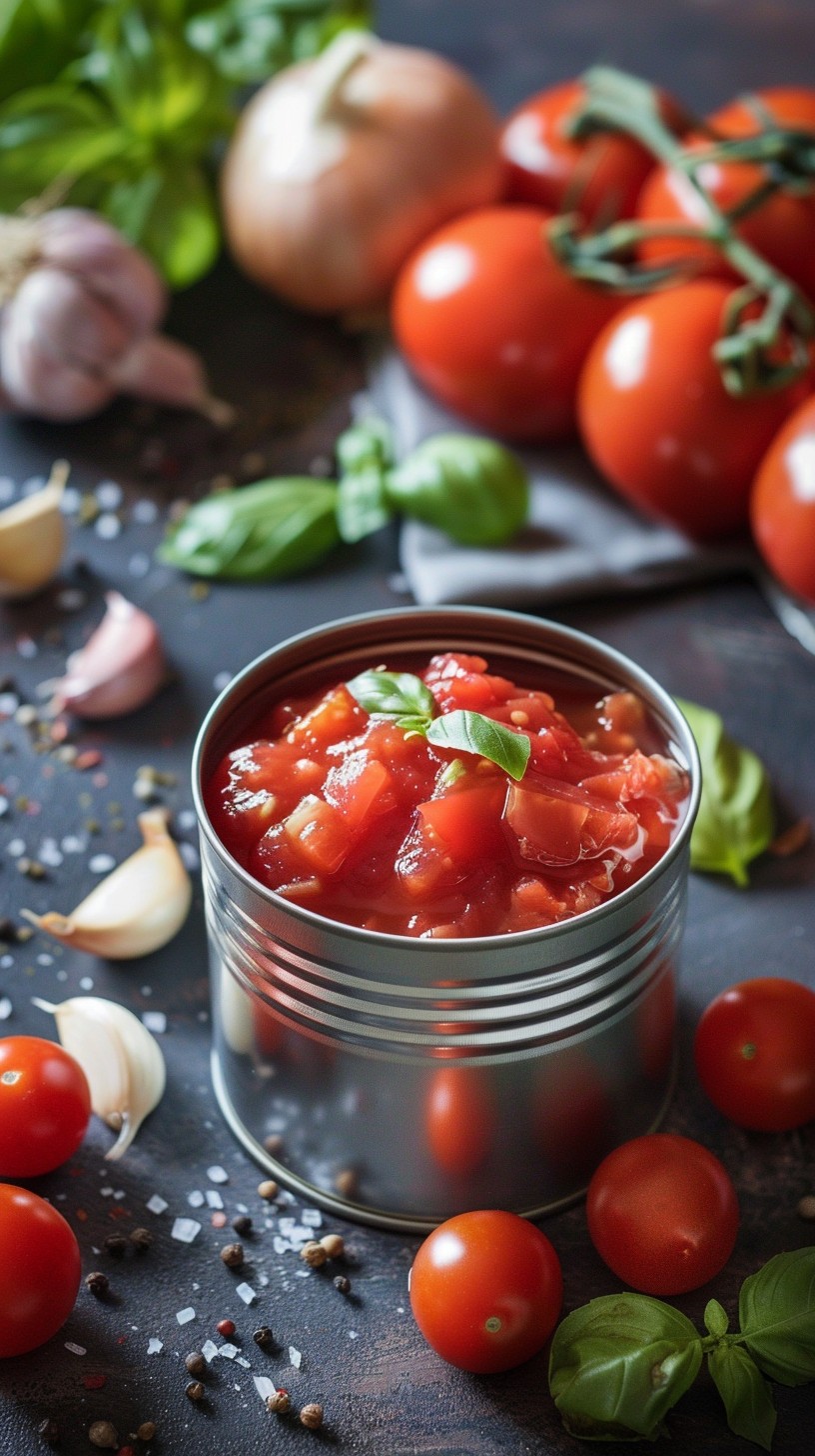 Tomatoes Source Free Fresh Tomato Ingredients Image - Tomatoes, Basil, Garlic ...