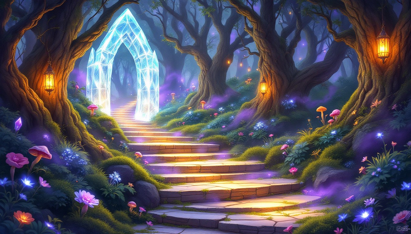 Free Magical Forest Portal Image - Magical, Forest, Crystal | Download ...