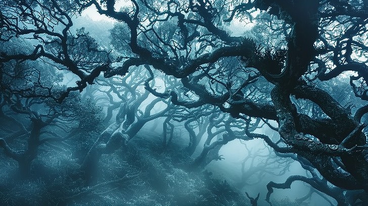 Free Mystical Forest Scene Image - Forest, Fog, Trees | Download at ...