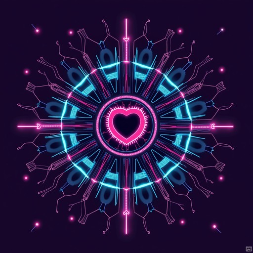 Free Neon Heart Core Image | Download at StockCake