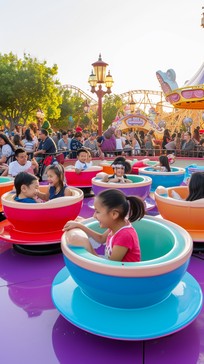 Tea Poot Ride Free Joyful Teacup Ride Image - Amusement Park, Children, Laughter ...