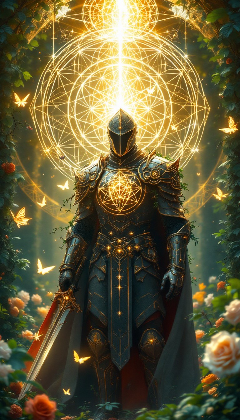 Free Sacred Geometric Knight Image - Knight, Warrior, Geometry ...