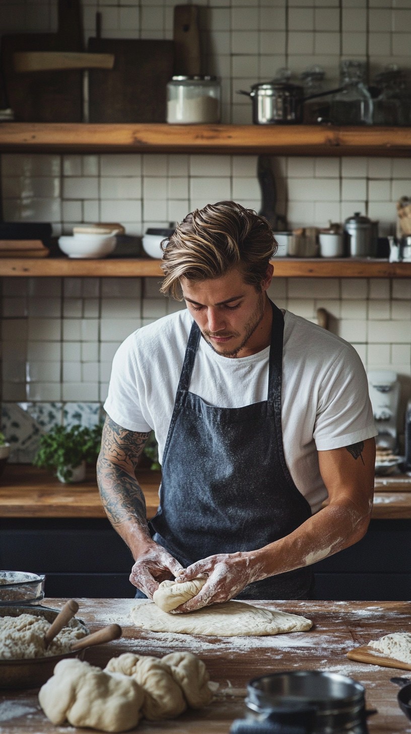 Free Baker kneading dough Image - Baker, Kitchen, Kneading | Download ...