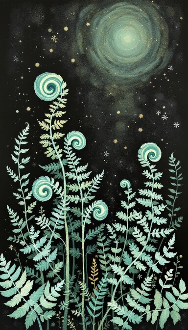 Fern Using Magic Free Enchanted Fern Illustration Image - Ferns, Botanical, Illustration ...