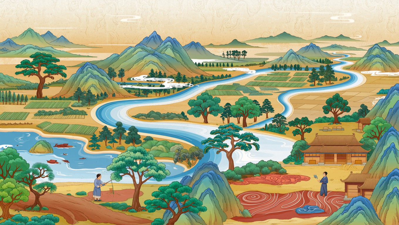 Show Shui Free Traditional Shan Shui Image - Mountains, River, Landscape ...