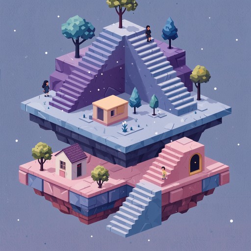 Free Impossible Staircase Dreams Image - Pixel, Surreal, Floating ...