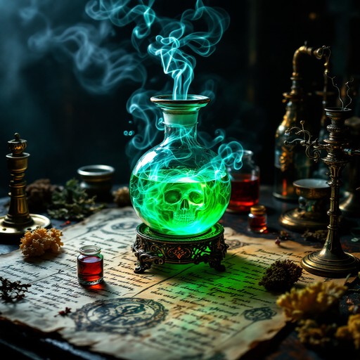 Free Alchemical Green Potion Image - Alchemy, Potion, Laboratory ...