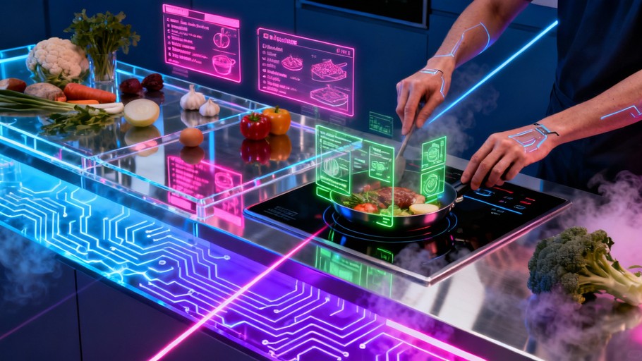 Free Cyberpunk Culinary Interface Image | Download at StockCake