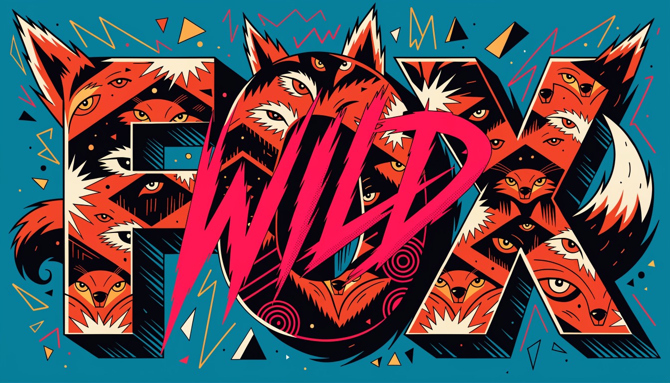 Free Wild Fox Typography Image - Typography, Fox, Popart | Download at ...