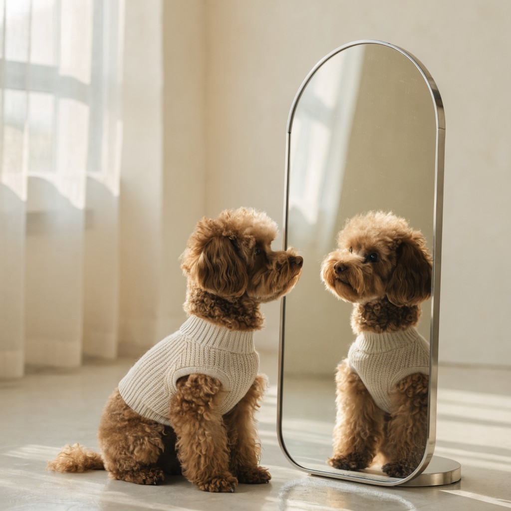 Dog Refection Free Dog Meets Reflection Image - Dog, Pet, Puppy | Download at StockCake