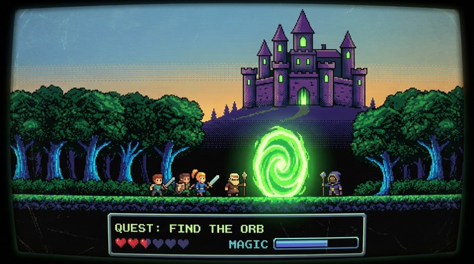 Free Pixel Quest Adventure Image - Fantasy, Castle, Pixel | Download at ...