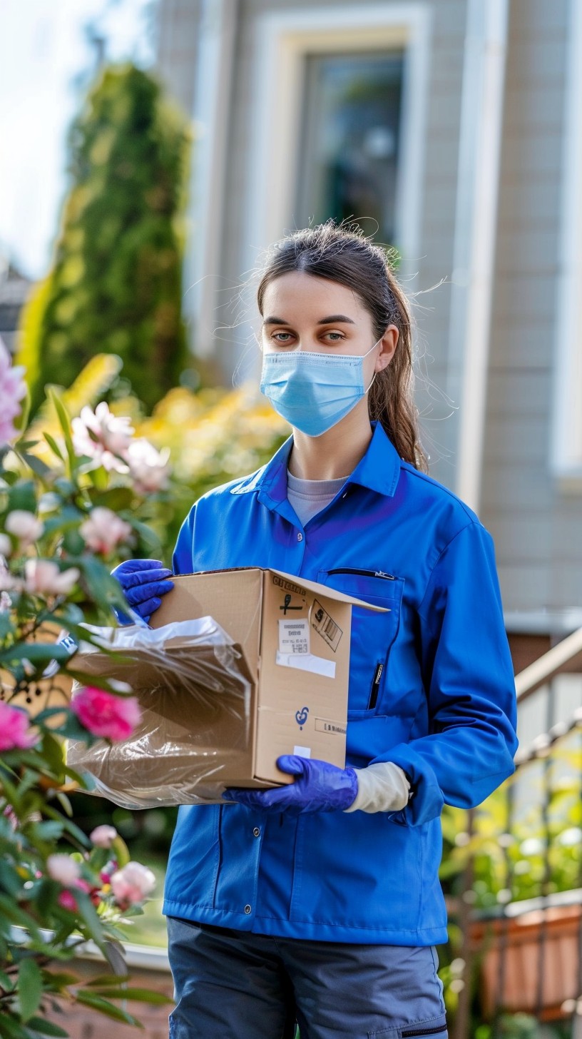 Delivery Service Intern Free Delivery in Progress Image - Delivery, Worker, Uniform | Download ...