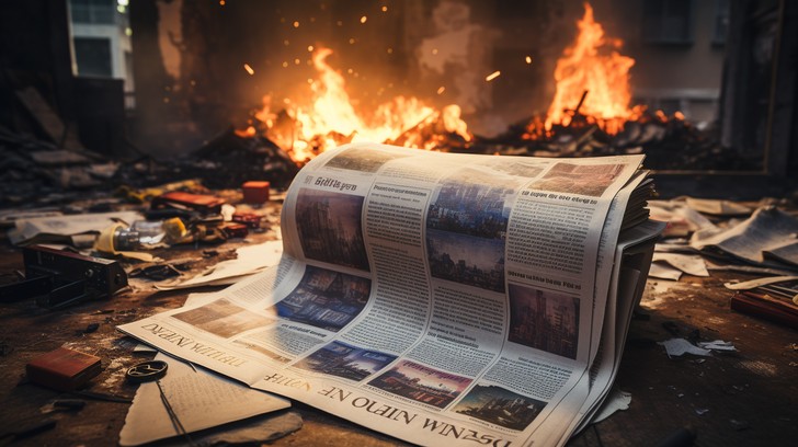 Free Blazing Newspaper Inferno Image - Fire, Newspaper, Inferno ...