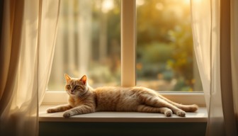 Free Sunlit Window Cat Image - Cat, Sunlight, Window | Download at ...