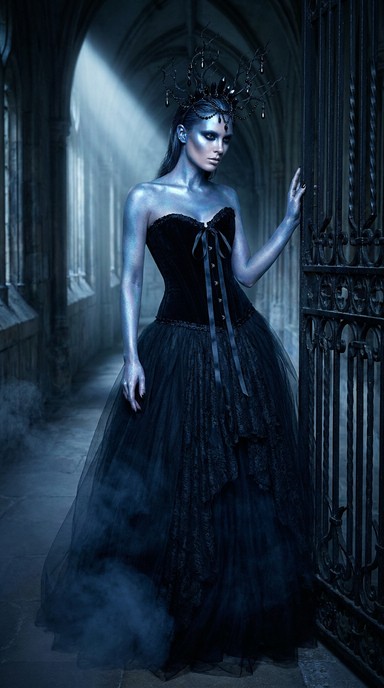 Download Blue Gothic Elegance Image - Woman, Blue, Gothic