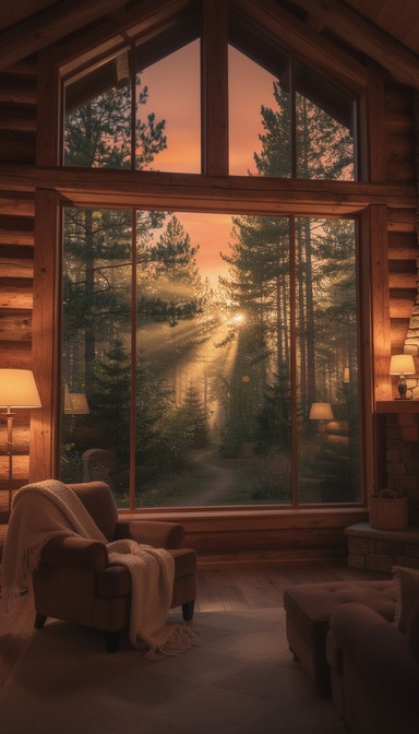 Free Rustic Cabin Window Image - Window, Sunset, Cabin | Download at ...