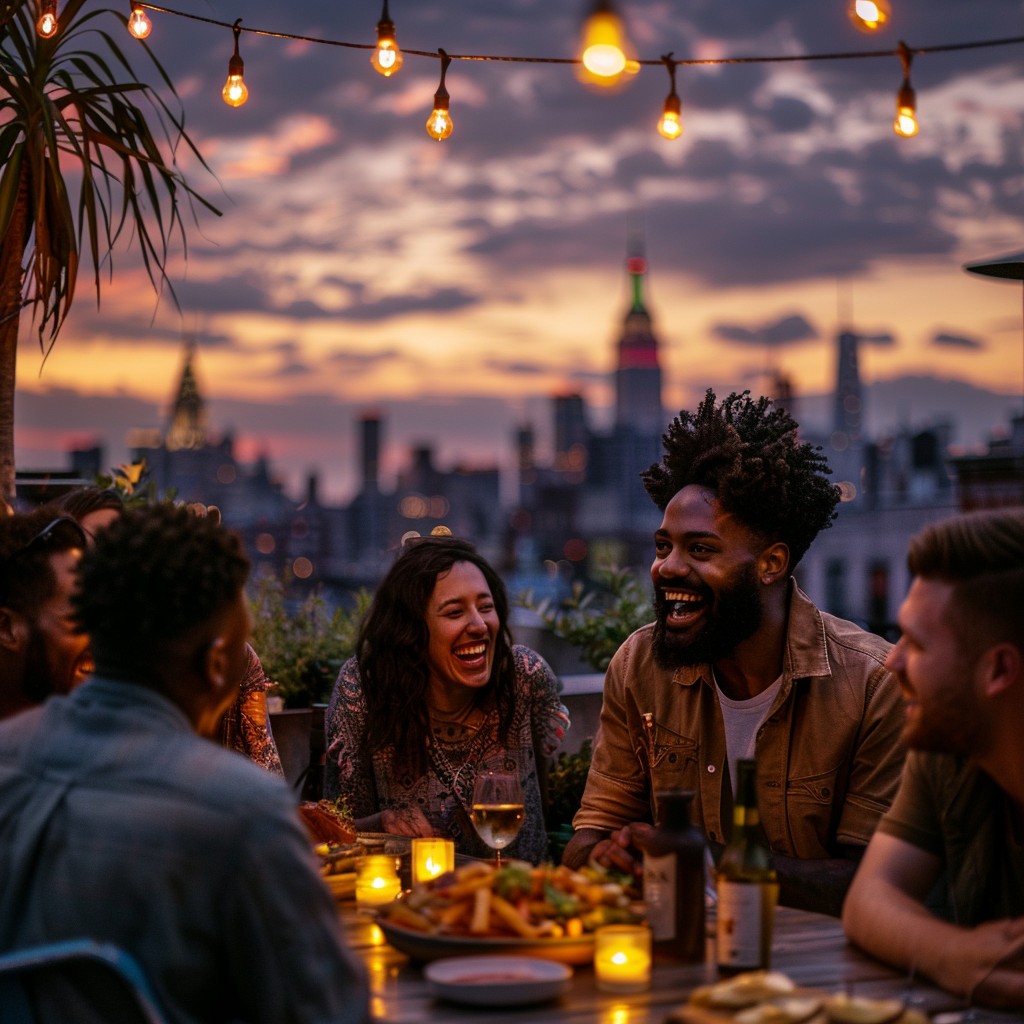 Open Rooftop Party Free Rooftop Dinner Party Image - Friends, Rooftop, Dinner | Download ...
