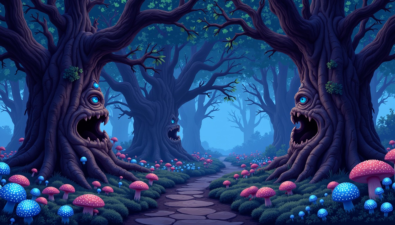 Free Enchanted Pixel Forest Image - Pixelart, Forest, Mystical ...