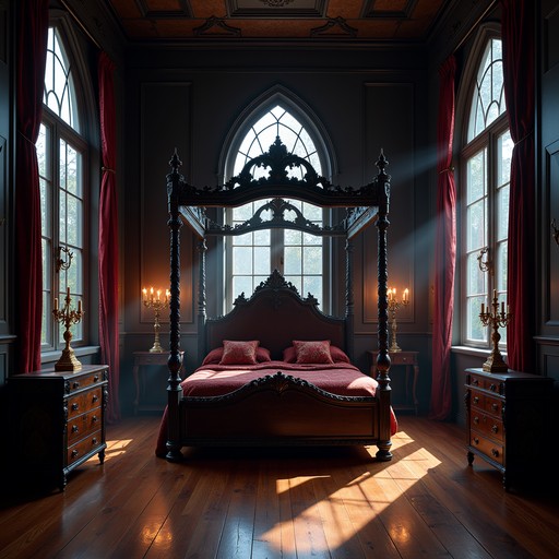 Free Gothic Bedroom Elegance Image - Gothic, Bedroom, Sunlight ...