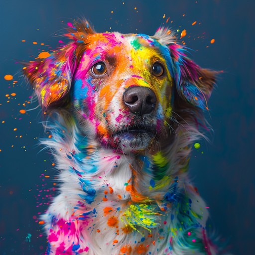 Dog Colorfull Free Colorful Dog Portrait Image - Dog, Colorful, Paint | Download at ...