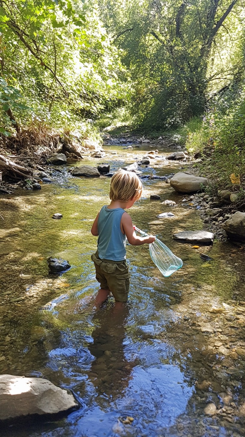Free Child exploring creek Image - Child, Creek, Nature | Download at ...
