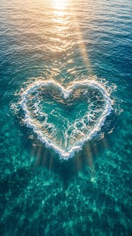 Download Ocean Heart Love Image - Ocean, Heart, Love | StockCake