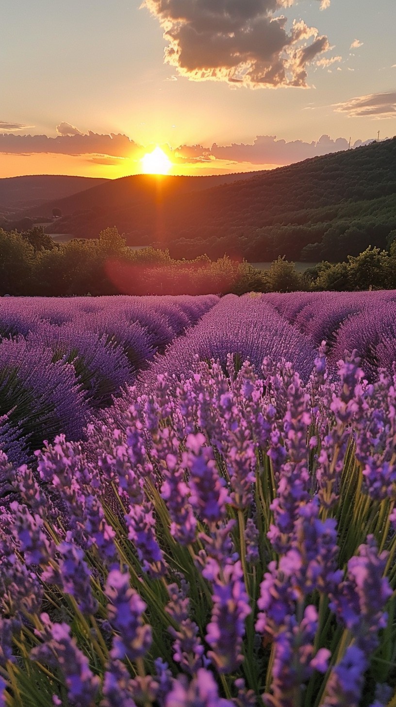 Free Lavender Sunset View Image - Sunset, Lavender, Nature | Download ...