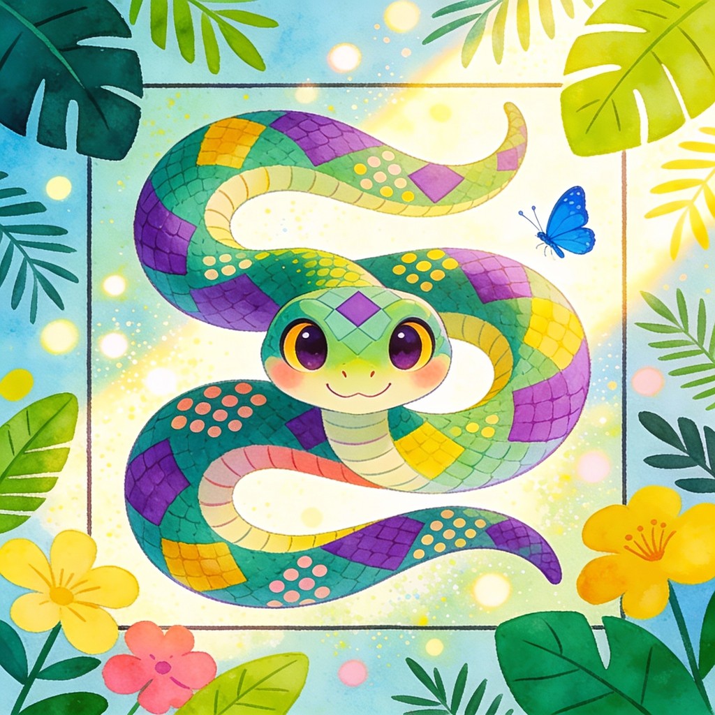 Free Friendly Python Illustration Image - Python, Snake, Reptile ...