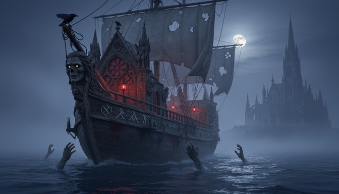Free Ghostly Ferry Night Image - Ferry, Ghost, Gothic | Download at ...