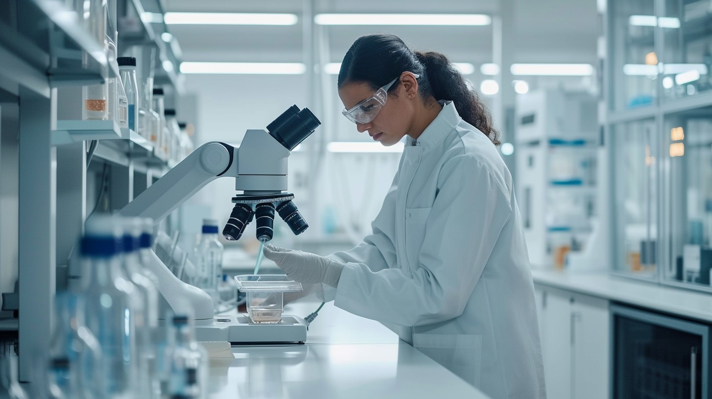Free Scientist Analyzing Specimens Image - Scientist, Microscope ...